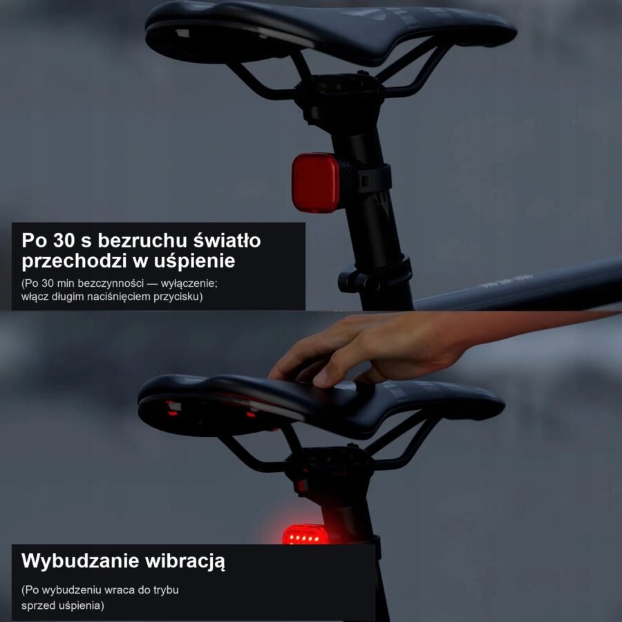 Lampka Rowerowa Tylna CYCLAMI CY110 Stop USB IPX6