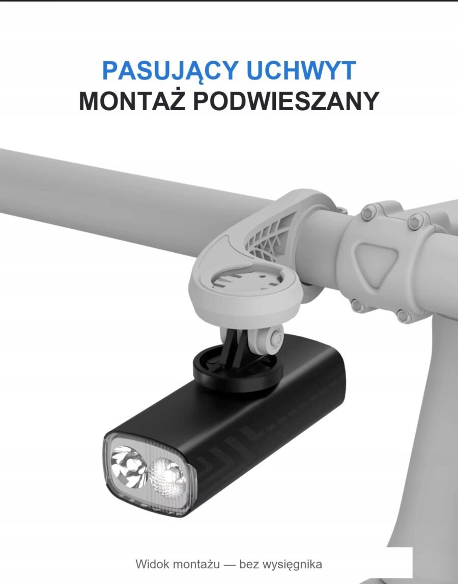 Mocna Lampka Rowerowa Przód CYCLAMI 2000LM 4500mAh