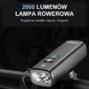 Mocna Lampka Rowerowa Przód CYCLAMI 2000LM 4500mAh