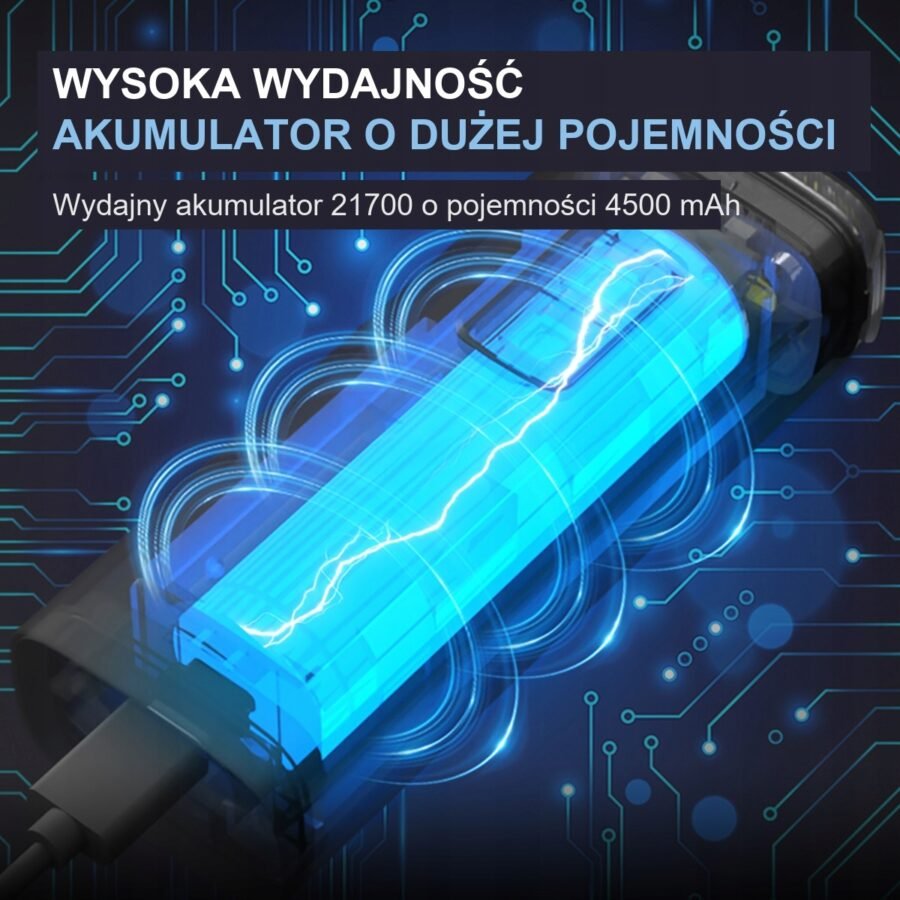 Mocna Lampka Rowerowa Przód CYCLAMI 2000LM 4500mAh