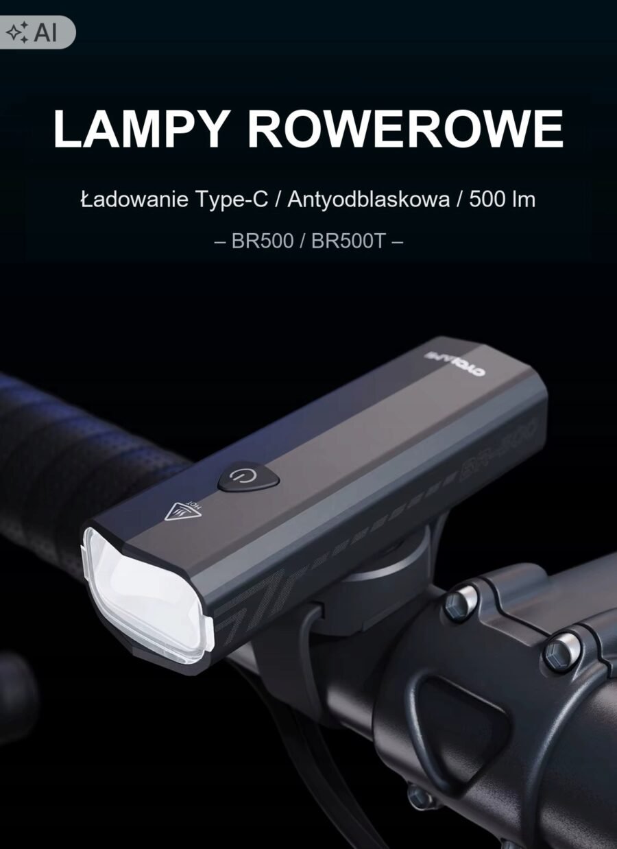 Lampka Rowerowa Przednia CYCLAMI BR500 500LM USB