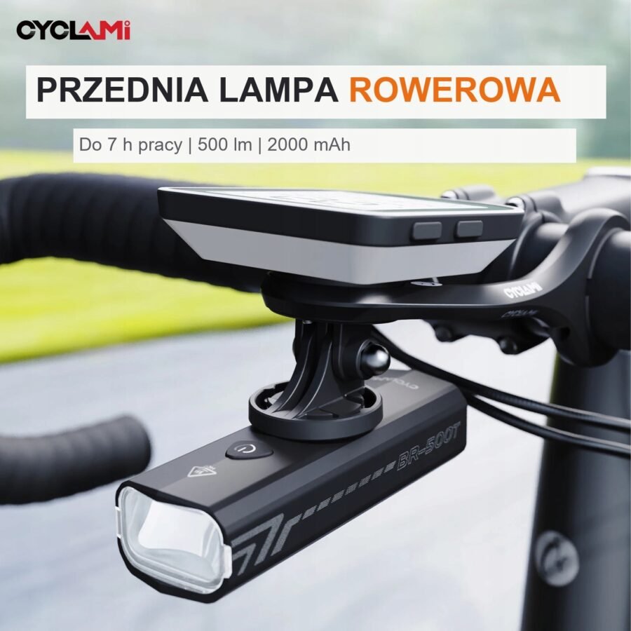 Lampka Rowerowa Przednia CYCLAMI BR500 500LM USB