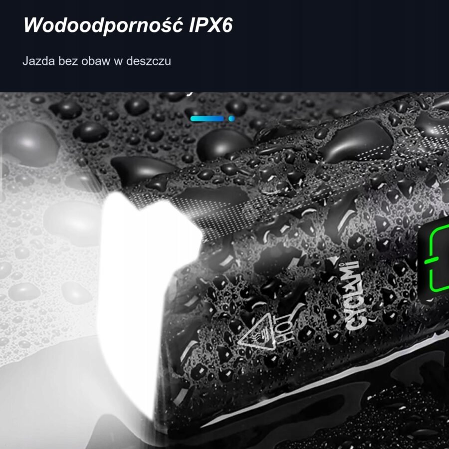 Lampka rowerowa przednia CYCLAMI X7 1000lm LED USB-C akumulator powerbank