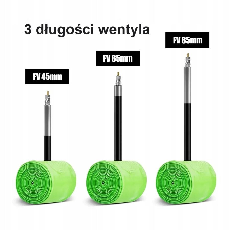 al-i29mtb-2x-v45pr-pl-46g-green-4 Dętka rowerowa TPU 30g Zestaw 2szt 700c ETRTO 18/32-622 Presta 45mm