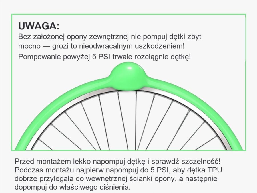 al-i29mtb-2x-v45pr-pl-46g-green-9 Dętka rowerowa TPU 30g Zestaw 2szt 700c ETRTO 18/32-622 Presta 45mm