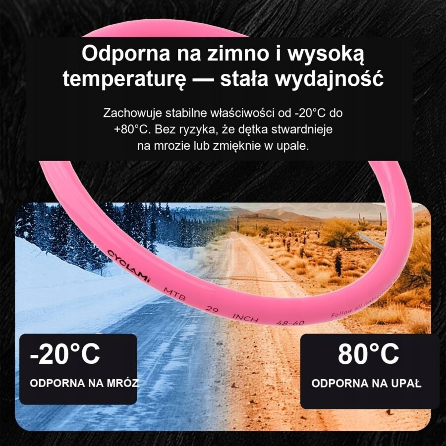 al-i29mtb-v45pr-pl-pink-3 Dętka rowerowa TPU 29″ MTB (48/64-622) Presta 45mm 65g