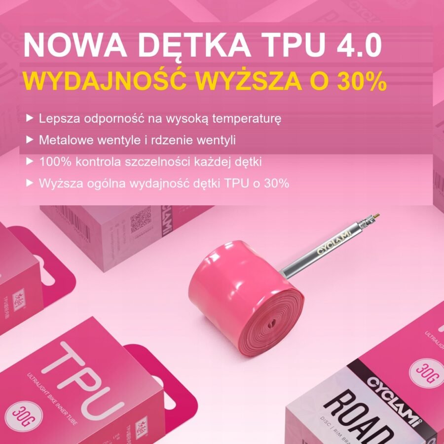 al-i700rt-v45pr-pl-30g-pink-2 Dętka Rowerowa 700c ETRTO 18/32-622 Wentyl PRESTA 65mm 30g