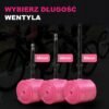 al-i700rt-v65pr-rvc-pl-30g-pink-4 Dętka rowerowa TPU 700C 18/32-622 Presta 65mm wymienny rdzeń wentyla 30g